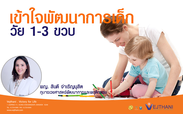มาเข้าใจพัฒนาการของเด็กวัย 1 - 3 ขวบ กันเถอะ