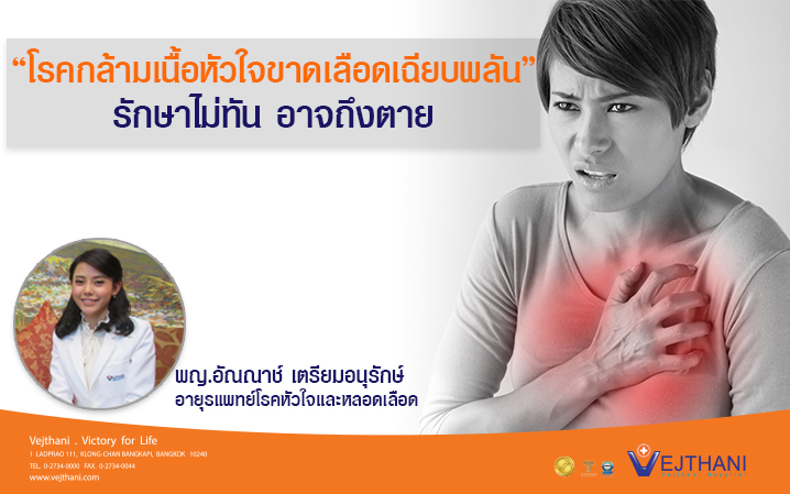 โรคกล้ามเนื้อหัวใจขาดเลือดเฉียบพลัน รักษาไม่ทันอาจถึงตาย